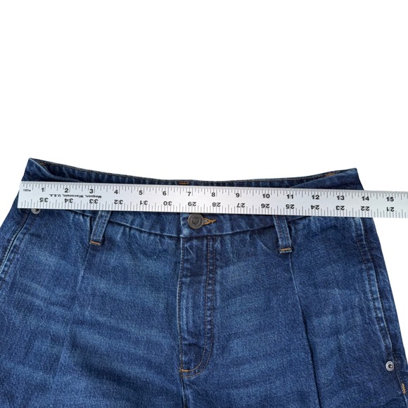 Banana Republic Mid Rise Straight Denim Jeans Dark Wash Women Size 27(4) - Picture 3 of 8